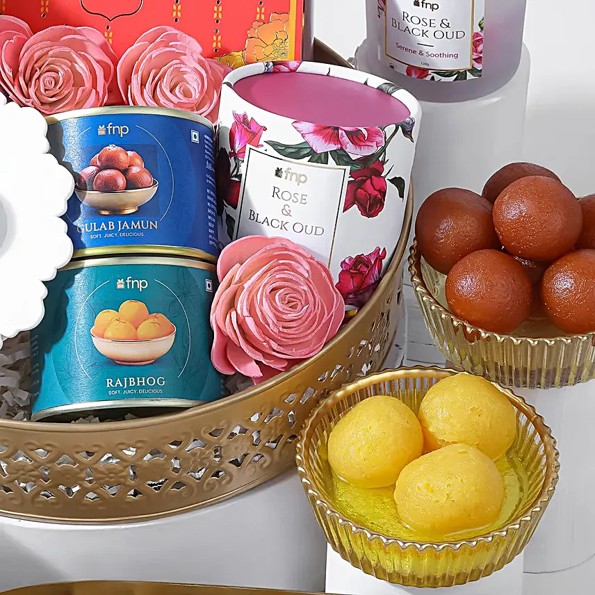 Royal Peacock BB Lumba Rakhi Gift Hamper