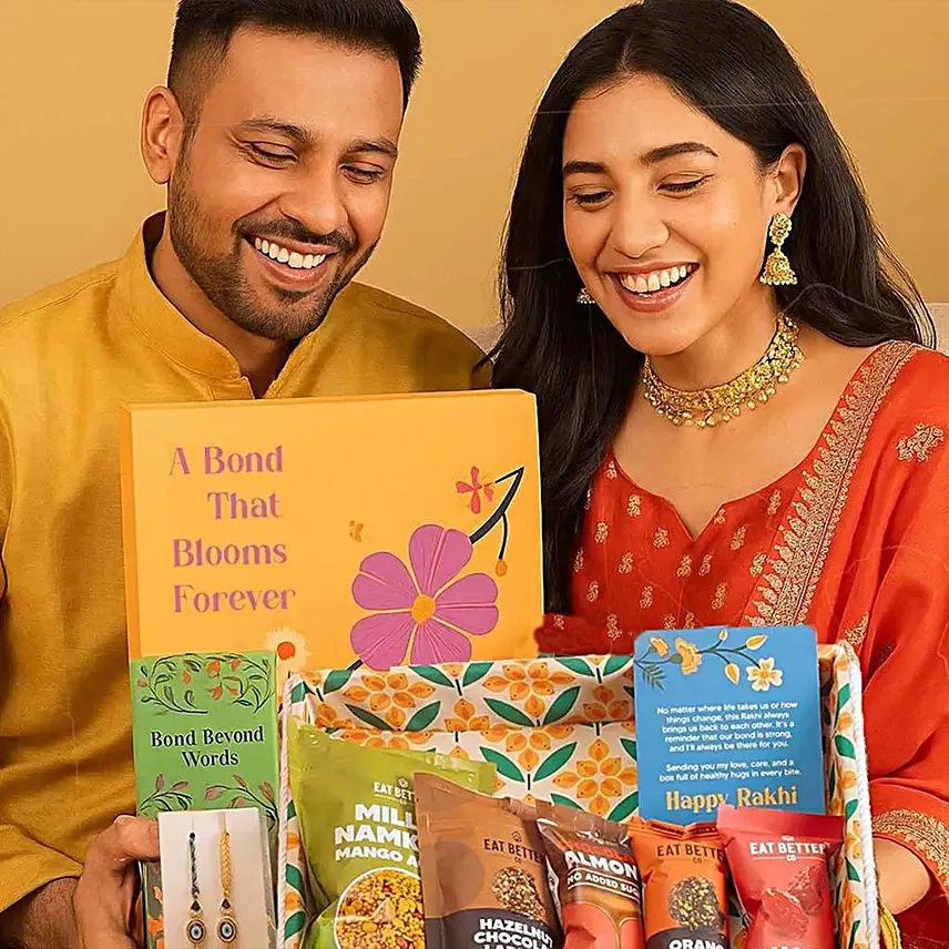 Bhaiya Bhabhi Traditional Festive Rakhi Tray