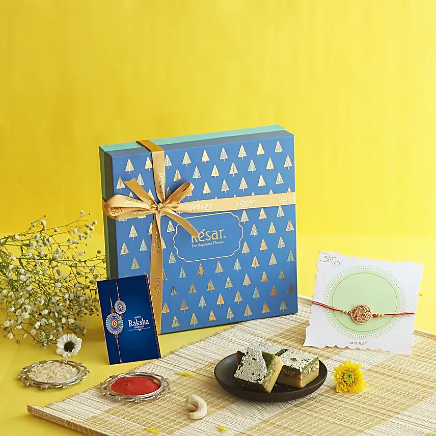Royal Blue Rakhi Hamper