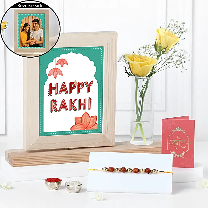 Spiritual Rakhi with Personalised Frame