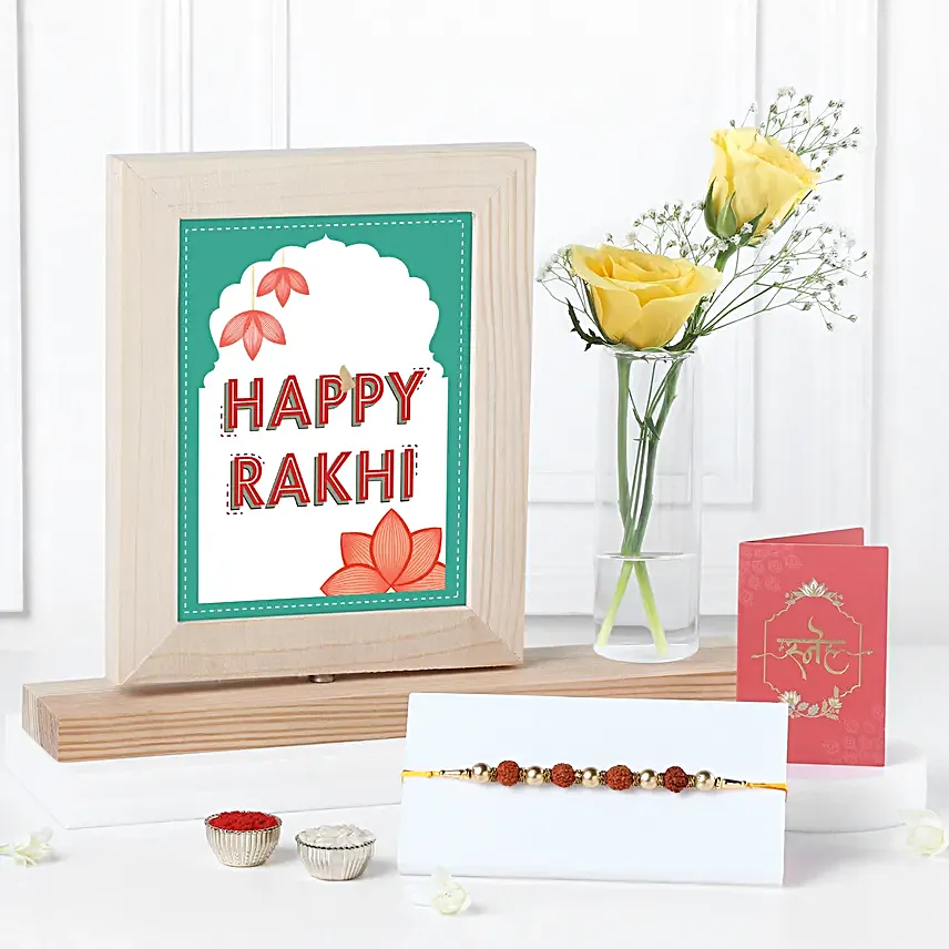 Spiritual Rakhi with Personalised Frame