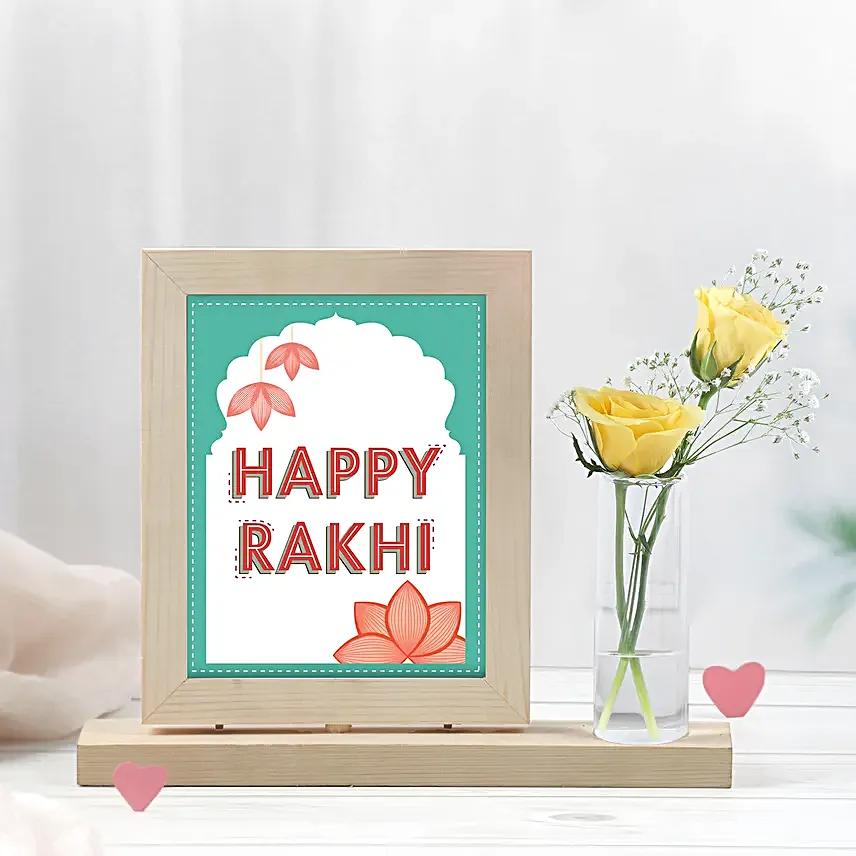 Spiritual Rakhi with Personalised Frame