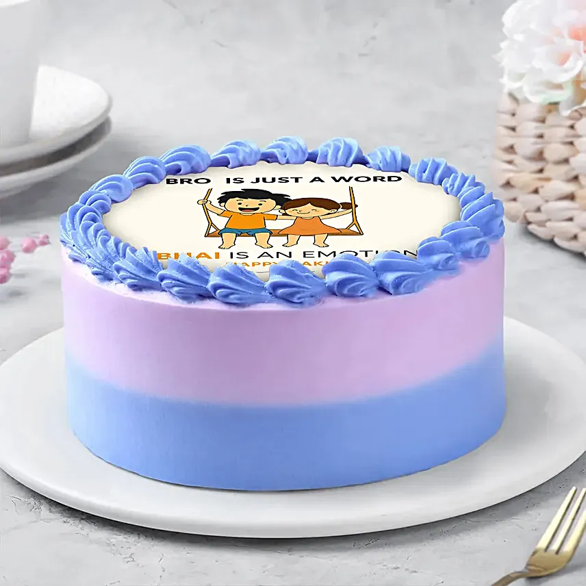 Sibling Love Rakhi Photo Cake  250 g