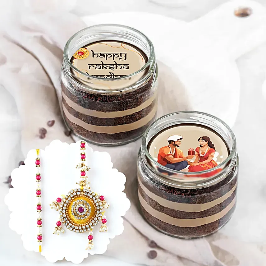 Rakhi Jar Cakes for Bhaiya Bhabhi