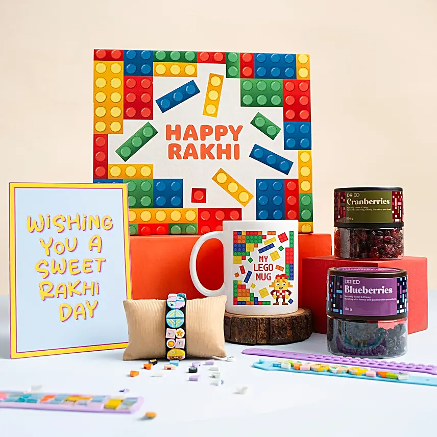 Gold Charm Rakhi Gift Box for Her