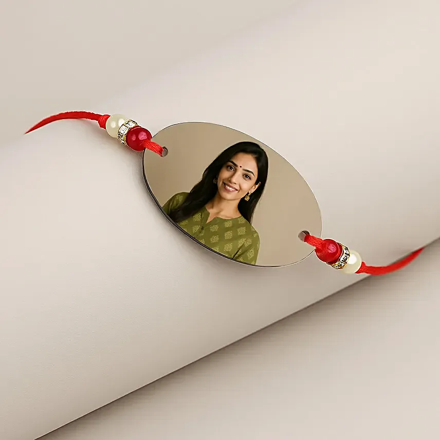 Personalised BB Charm Rakhi Gift Set