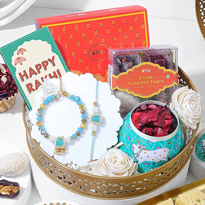 BB Stone Rakhi Festive Keepsake Box