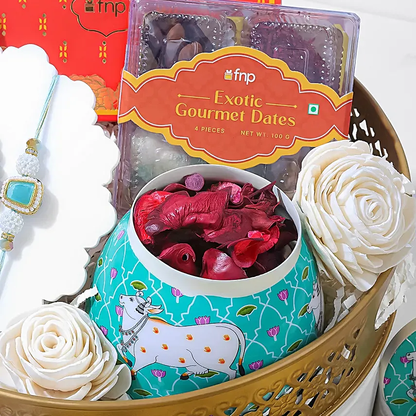 BB Stone Rakhi Festive Keepsake Box