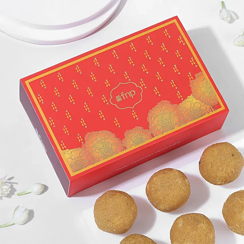 Evil Eye Rakhi Gift Box with Nuts and Besan Ladoo