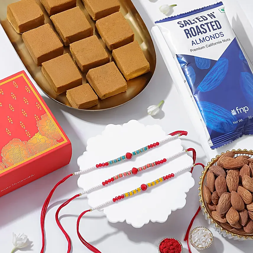 Festival Threads with Treats Rakhi Gift Box