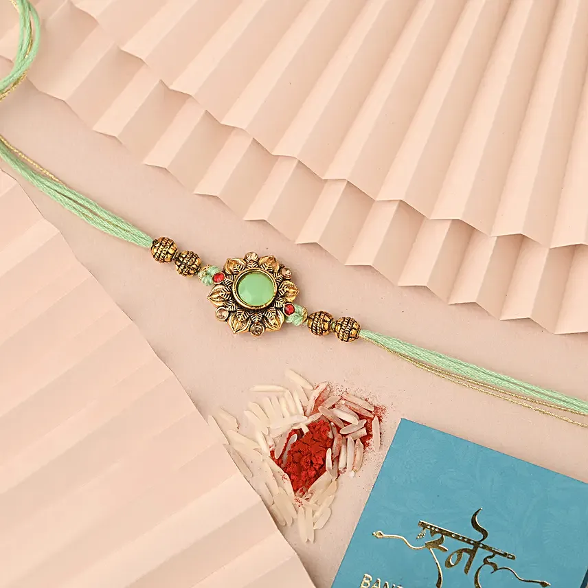 Sneh Brotherly Love Rakhi Set N Besan Laddoo Box