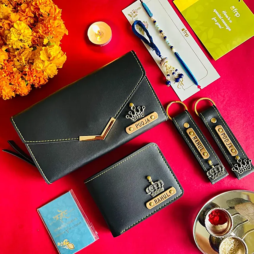 Personalised Keepsake Set with BB Rakhi Gift
