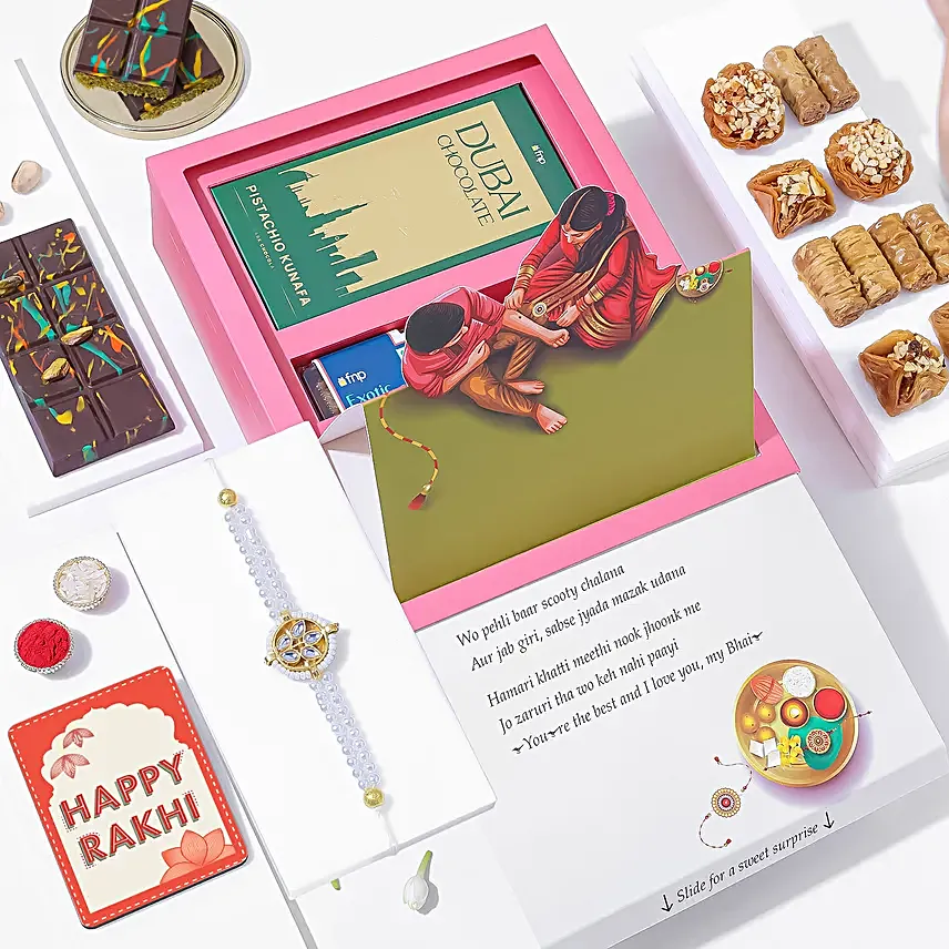 Kundan Rakhi Luxe Treat Hamper