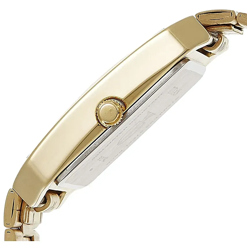 Titan Analog Golden Dial And Strap Mens Watch