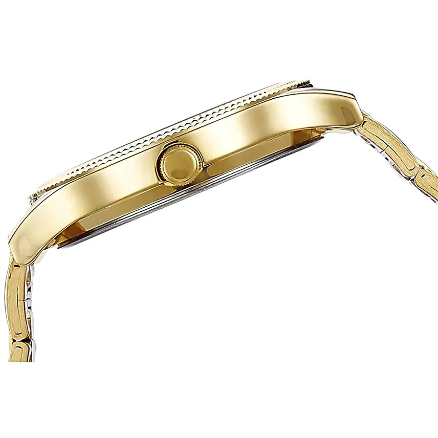Titan Analog Metallic Golden Strap Mens Watch