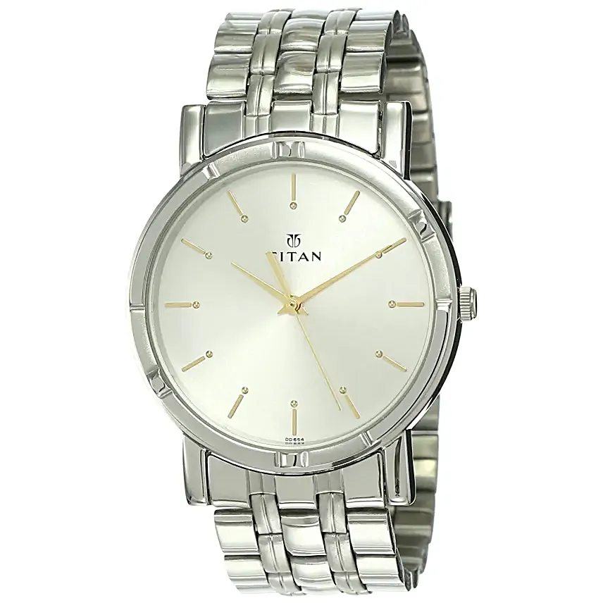 Titan Analog Metallic Strap Mens Watch