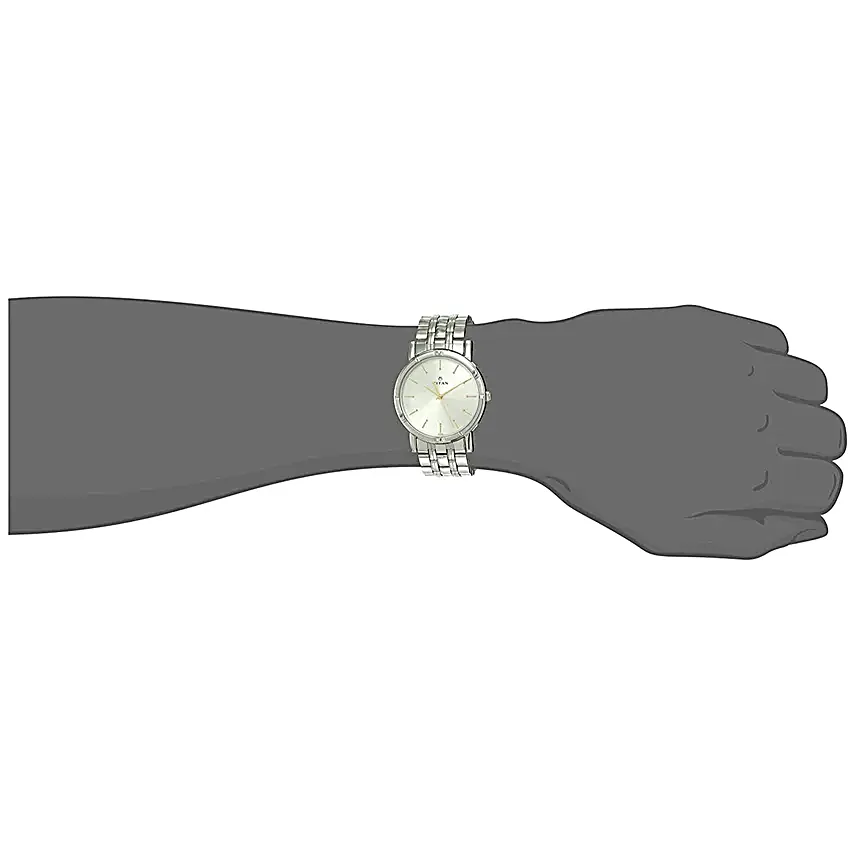 Titan Analog Metallic Strap Mens Watch