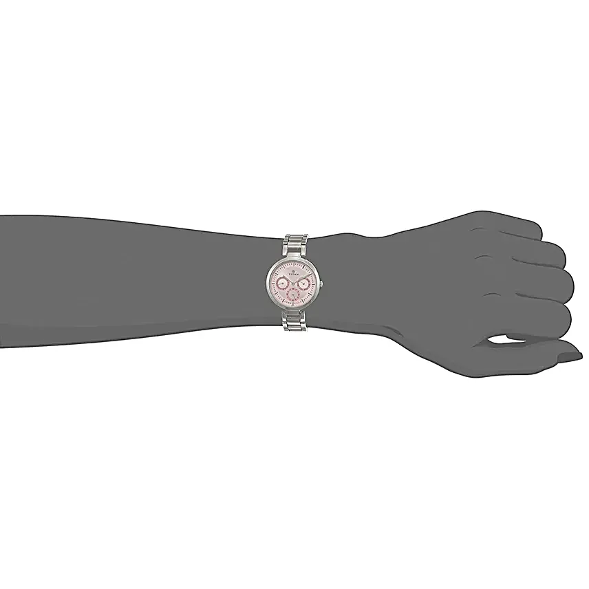 Titan Analog Pink Dial Womens Watch