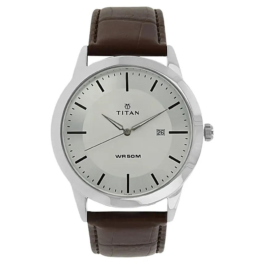 Titan Autumn Winter Analog Silver Dial Mens Watch