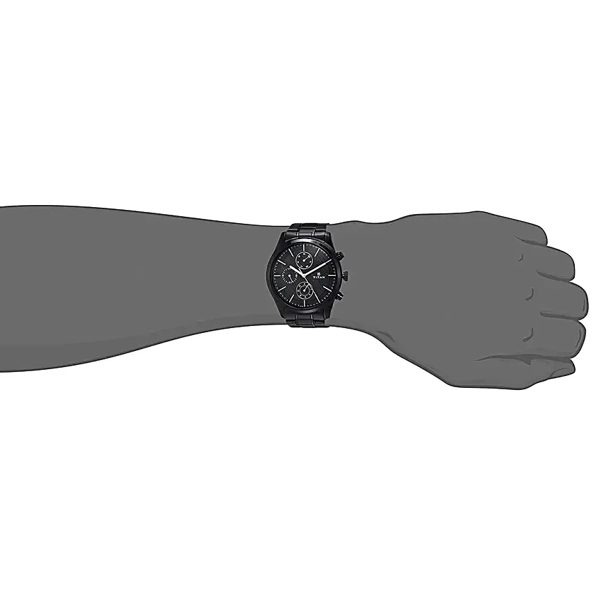 Titan Neo Analog Black Dial Men Watch