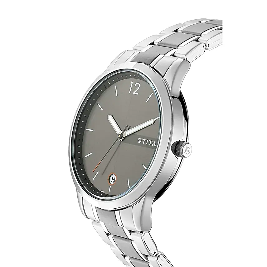 Titan Neo Analog Stainless Steel Strap Mens Watch