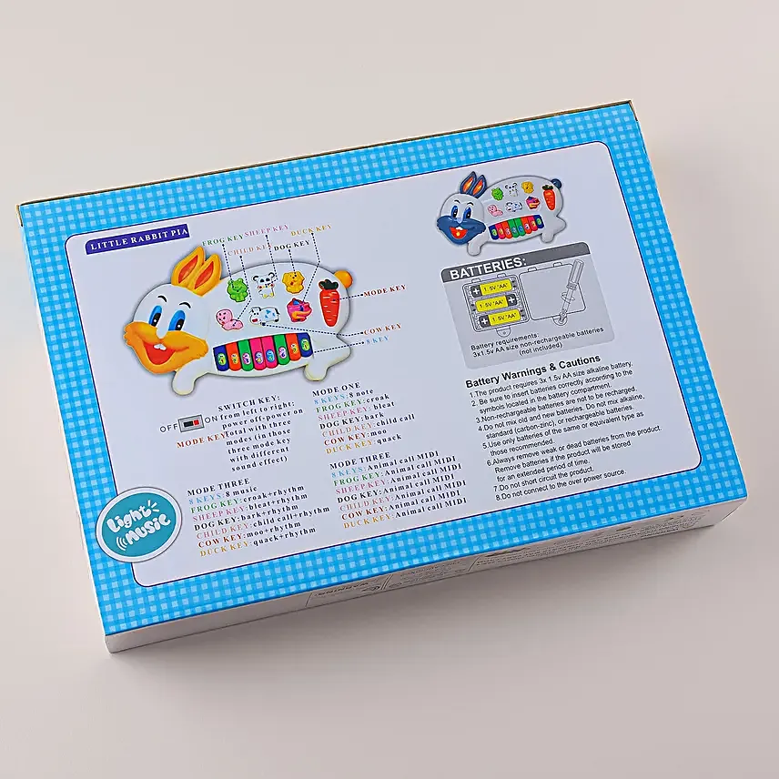 Melody Bunny Piano Gift for Rakhi