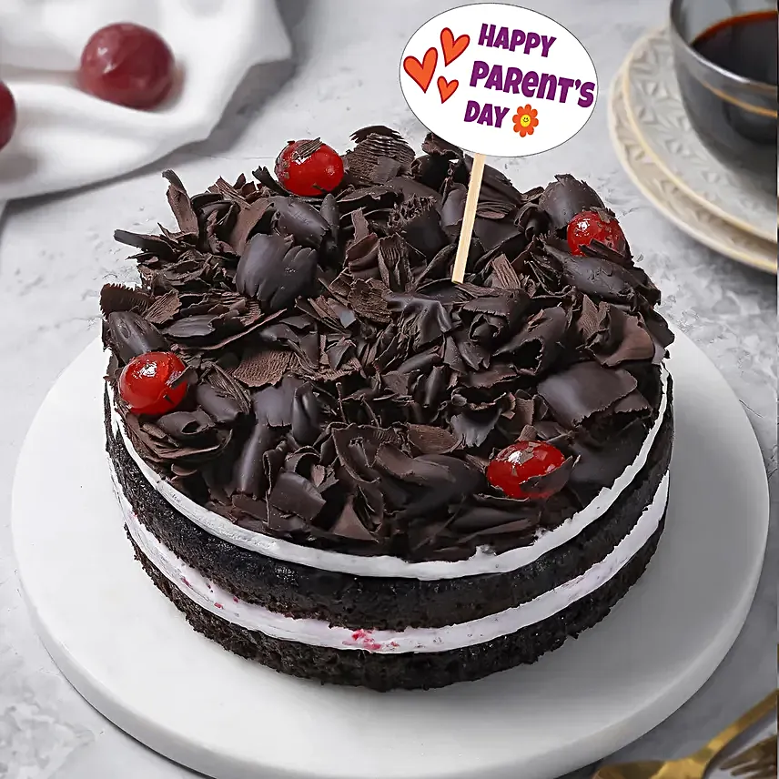 Delicious Parents Day Black Forest Cake 500g