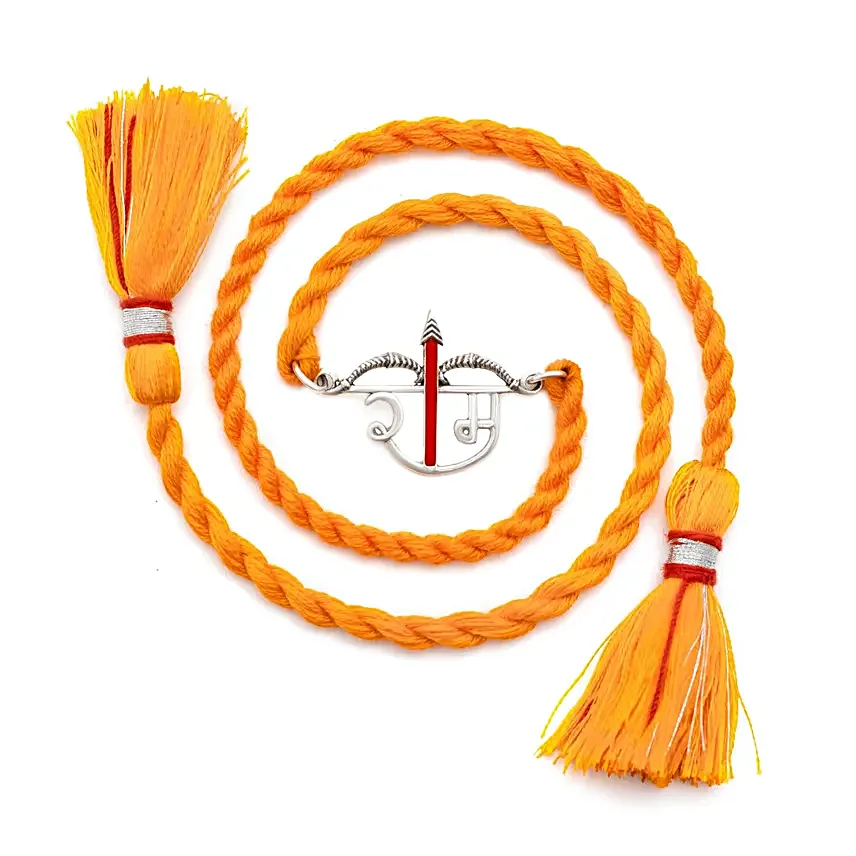Divine Shree Ram Silver Rakhi Pendant