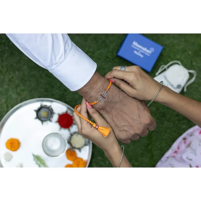 Divine Shree Ram Silver Rakhi Pendant