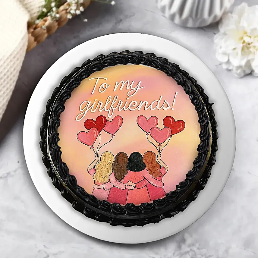 Girlfriends Forever Eggless Truffle Cake 500 g