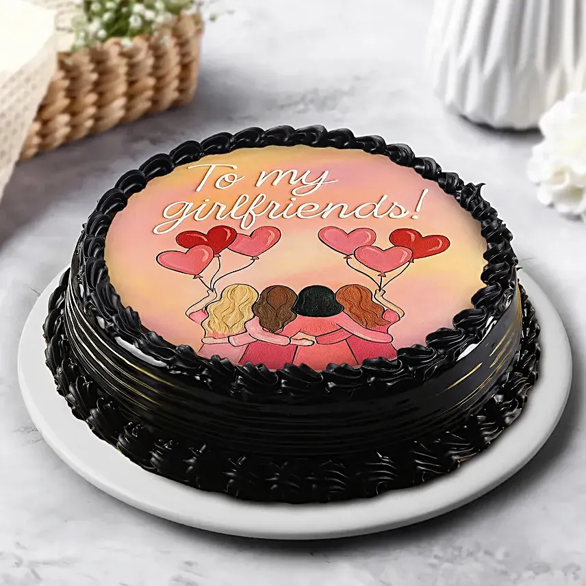 Girlfriends Forever Eggless Truffle Cake 500 g