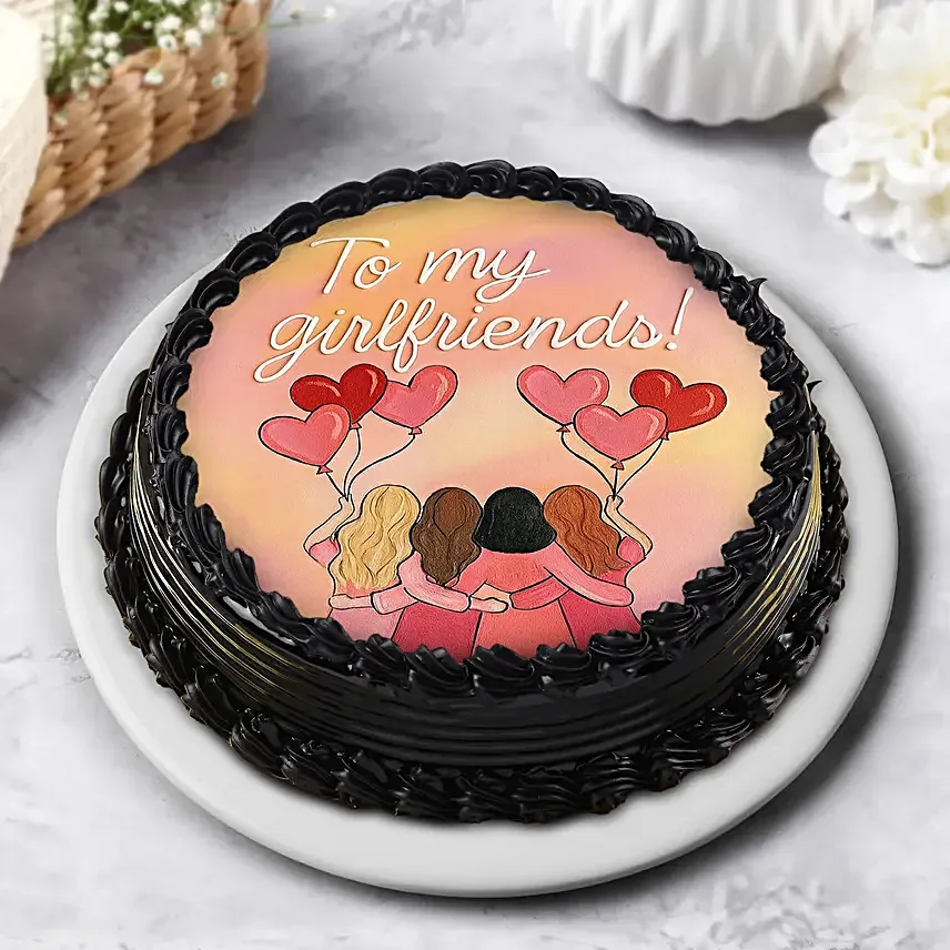 Girlfriends Forever Eggless Truffle Cake 500 g
