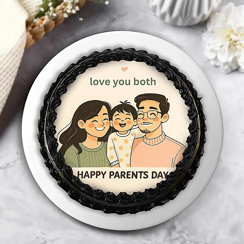 Rich Truffle Eggless Cream Cake for Parents Day 500 g