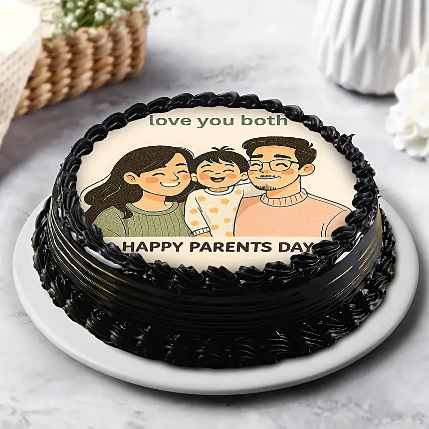 Rich Truffle Eggless Cream Cake for Parents Day 500 g
