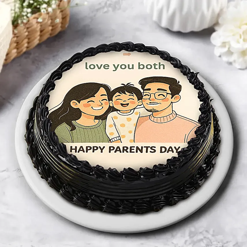 Rich Truffle Eggless Cream Cake for Parents Day 500 g