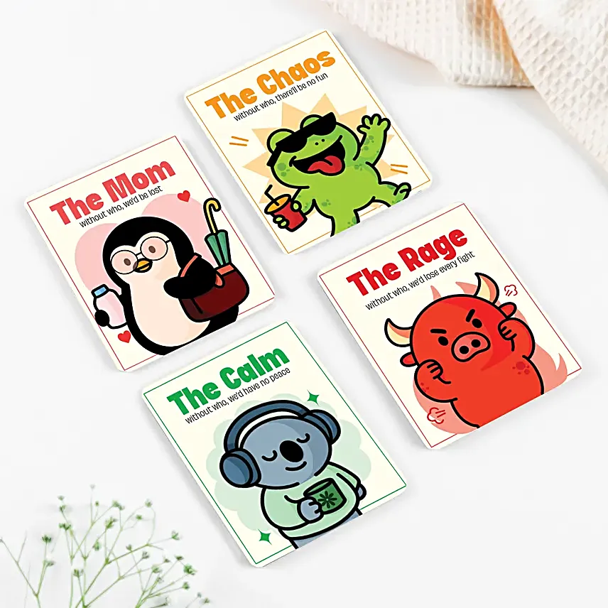 Four Magnets for Besties