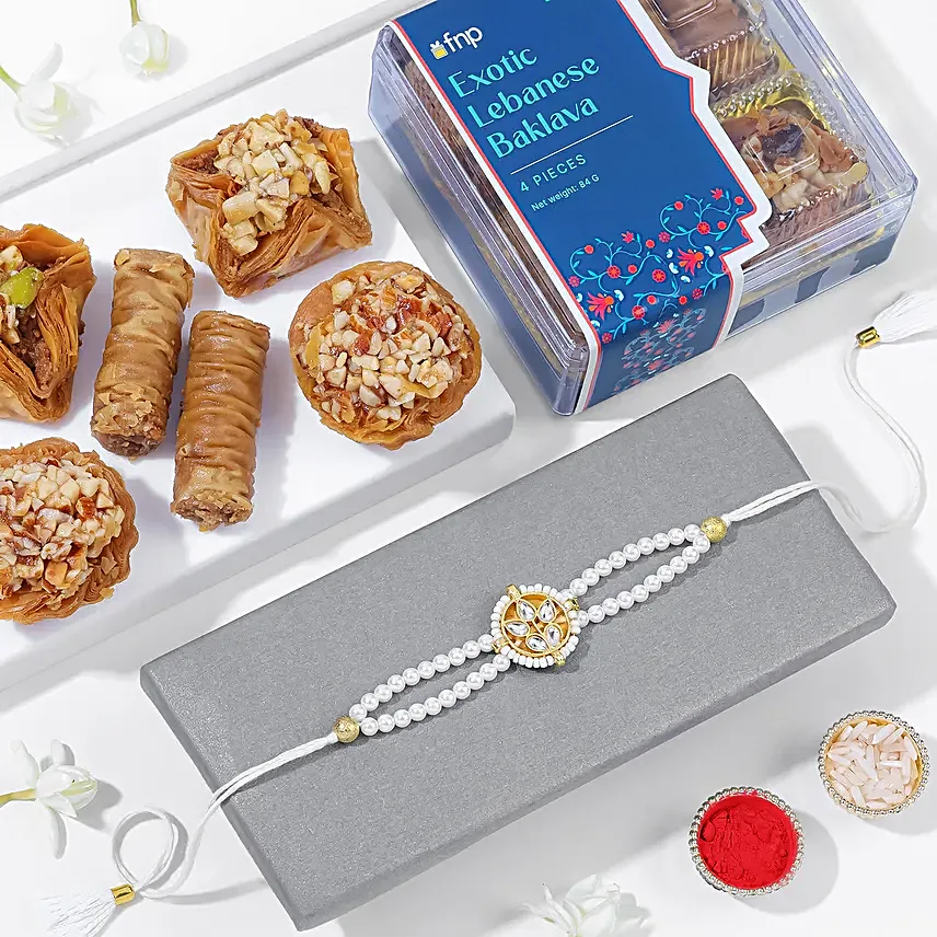 Kundan Rakhi N Baklava Treats