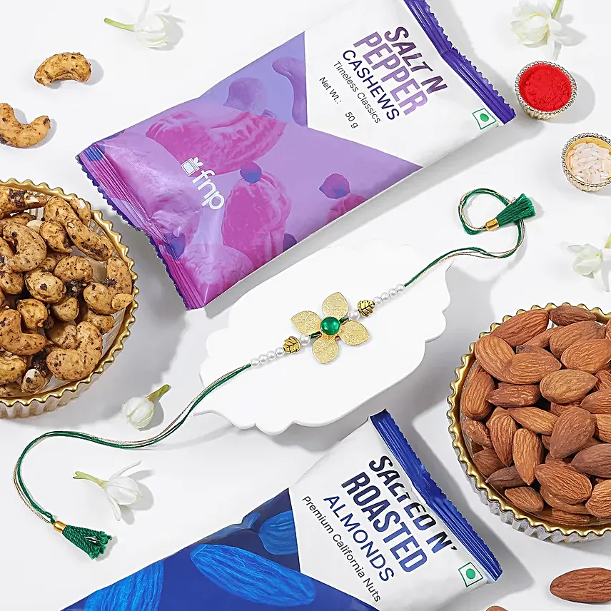 Pearl Rakhi Nut Delights