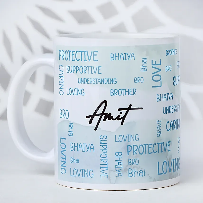 Simplistic Evil Eye Rakhi N Mug Combo