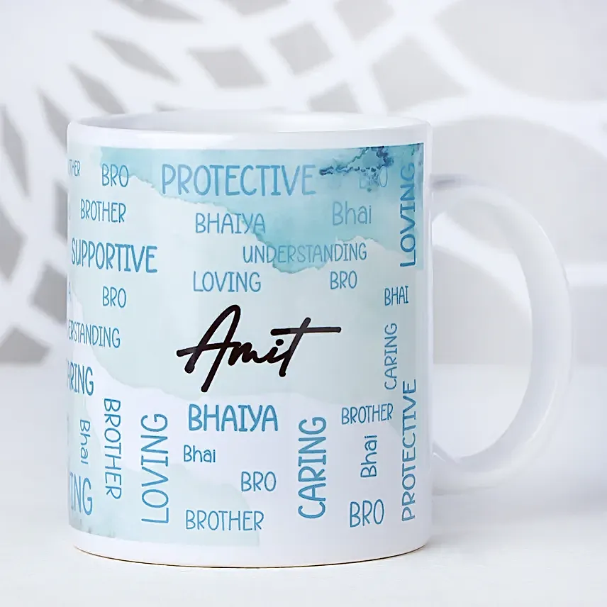 Simplistic Evil Eye Rakhi N Mug Combo