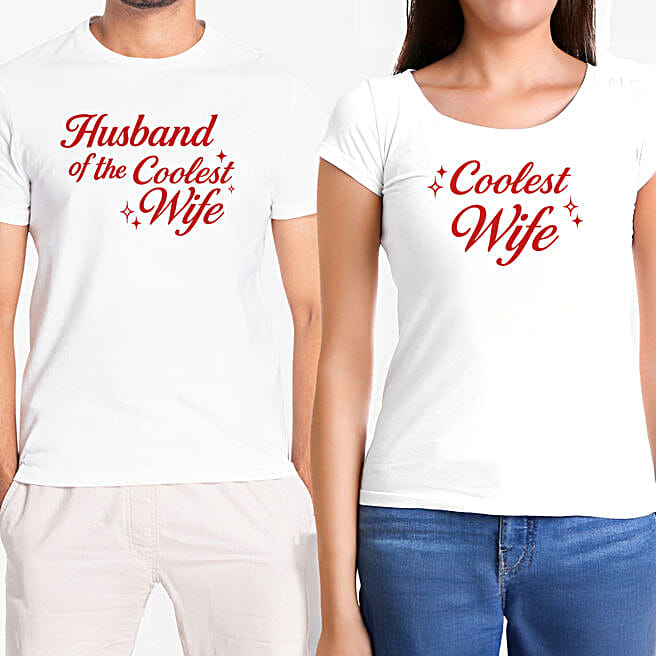 Coolest Wife Fun Graphic Couple T-Shirts