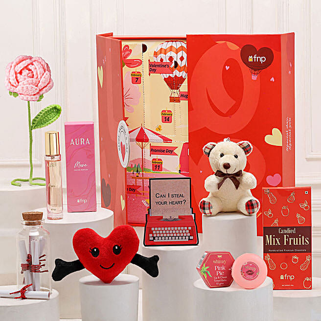 Buy/Send 7 Days, 7 Valentine Surprises Box Online- FNP