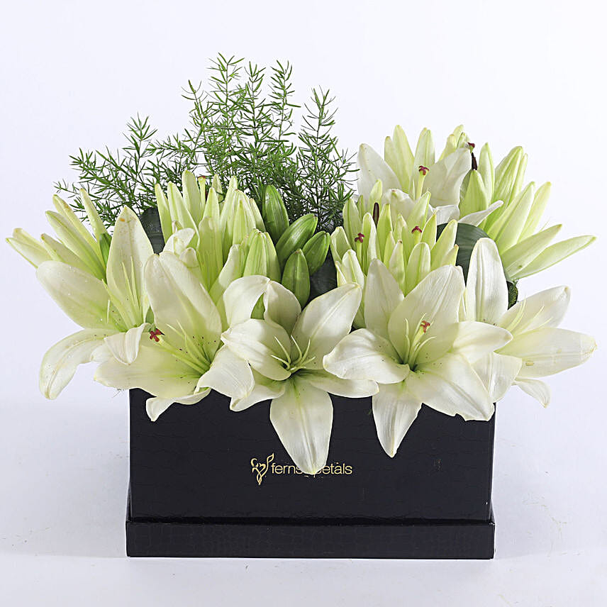 Beautiful Lilies in Box Online