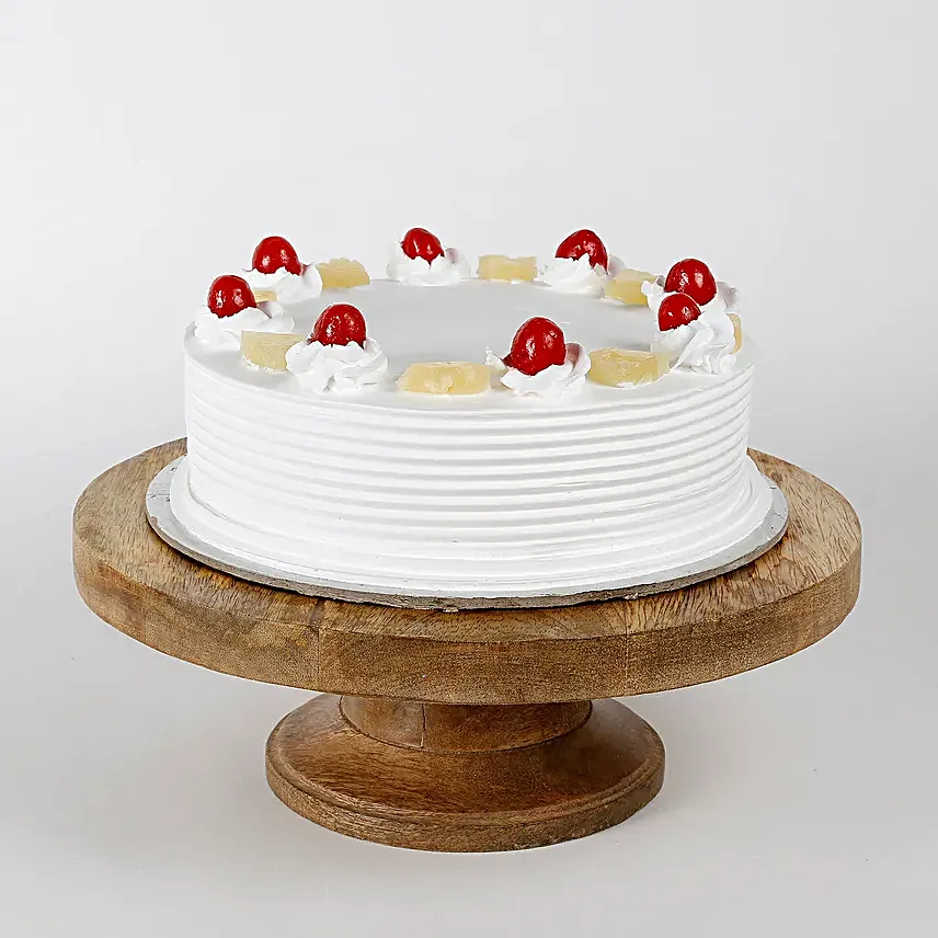 21 Red Roses Bouquet & Pineapple Cake Combo