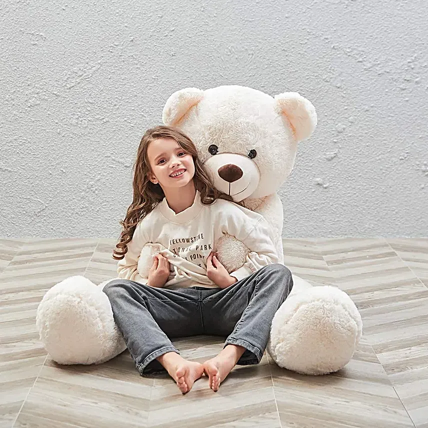3 Ft Huggable Teddy Bear White