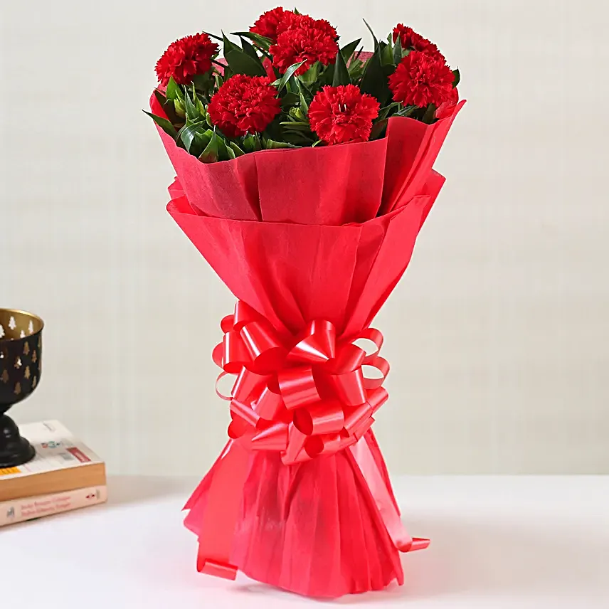 Red Carnations Bouquet
