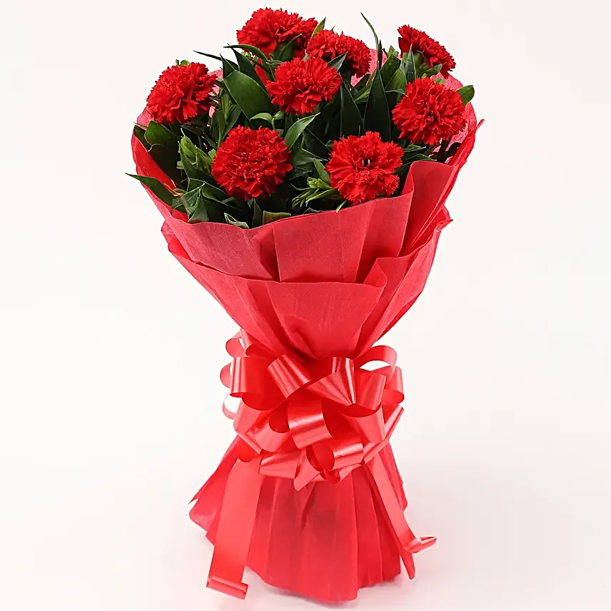 Red Carnations Bouquet