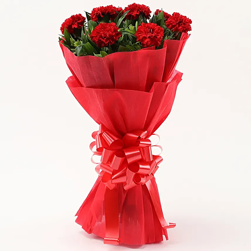 Red Carnations Bouquet