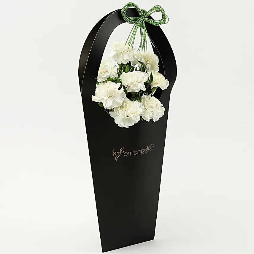 Online Carnations Black FNP Sleeve Bag