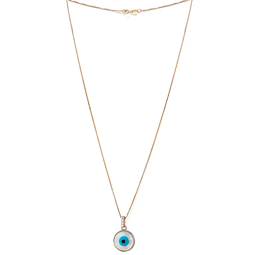925 Silver Evil Eye Pendant Set